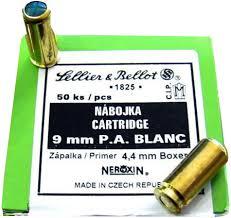 Nábojka 9mm P.A. Blanc S&B 