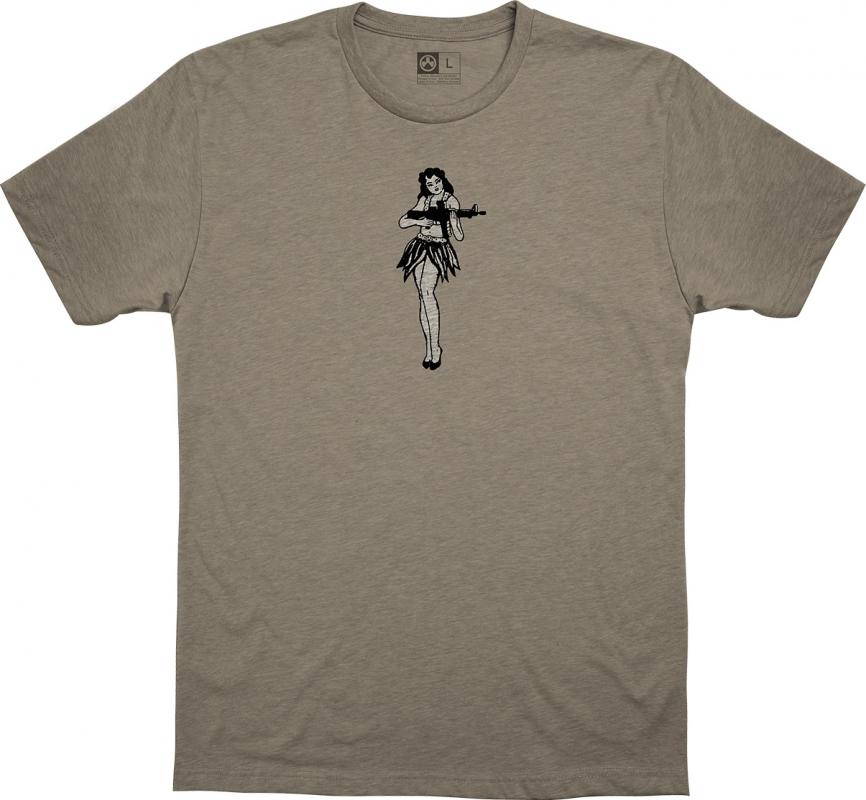 Magpul tričko Hula Girl CVC světle šedá, M