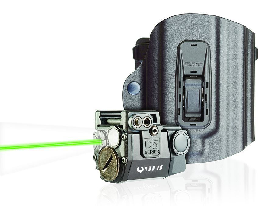 Viridian C5L zelený laser s taktickou svítilnou + TacLoc pouzdro pro SW MP9/MP40