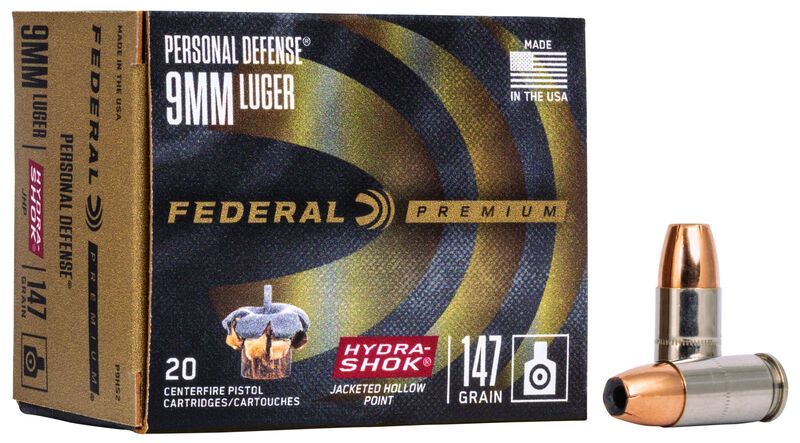 Federal Premium Personal Defense Hydra Shok JHP 9x19 9,5g/147gr