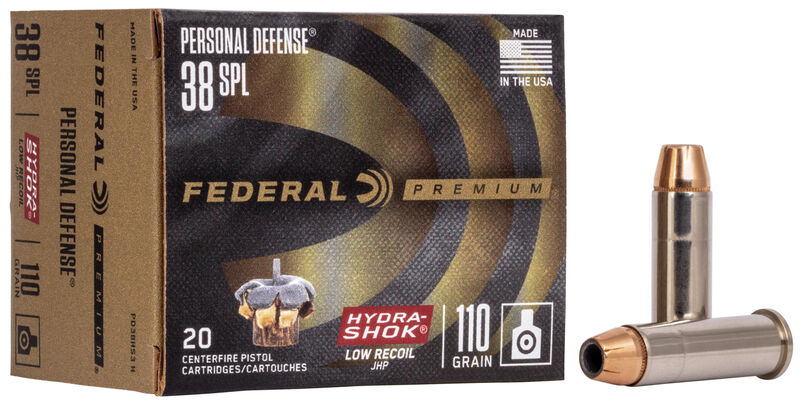 Federal Premium Personal Defense Hydra Shok Low Recoil JHP .38Spec, 110gr/7,1g