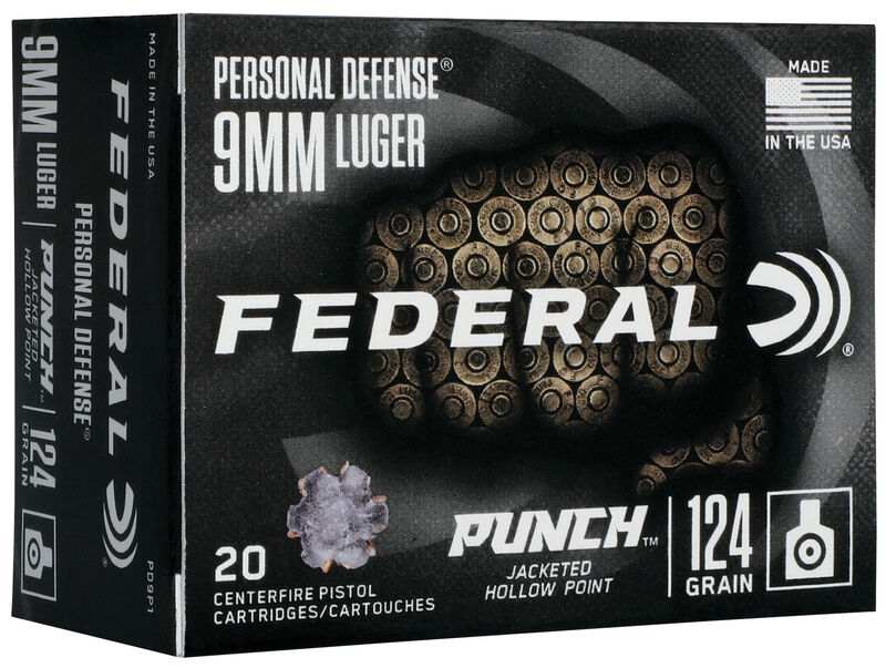 Federal Personal Defense Punch JHP 9x19 8g/124GR