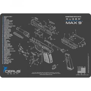 Podložka pro čištění zbraní RUGER MAX9 SCHEMATIC, Cerus Gear