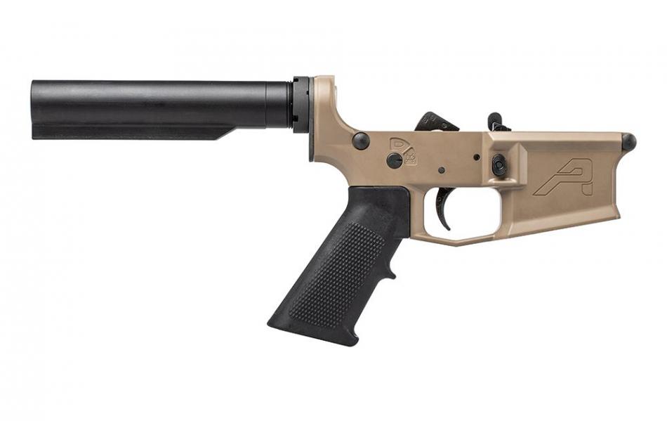 M4E1 Carbine Complete Lower Receiver w/ A2 Grip, No Stock - FDE CERAKOTE