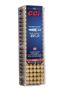 Náboje CCI, Subsonic Target Clean, .22LR, 40GR, LRN