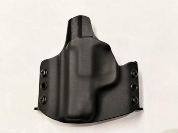Kydex pouzdro RH pro Walther PPQ 45, levé, černá/černá, půl.sweatguard, OWB