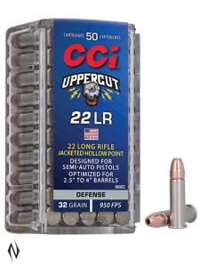 Náboje CCI, Uppercut 22, .22LR, 32GR (2,07g), JHP Jacked Hollow Point